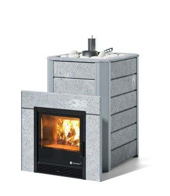  фото Печь для бани Easysteam Ялта 25 К/2024 в облицовке из камня