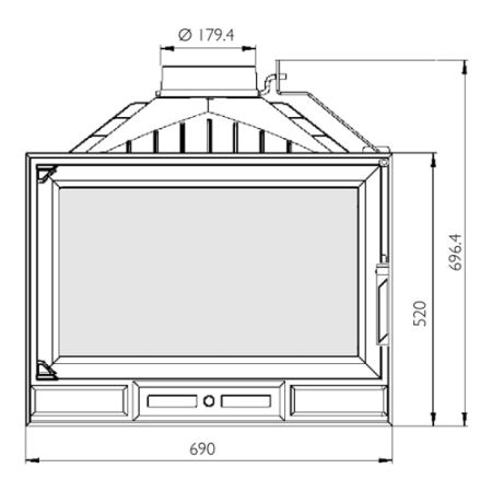 фото Каминная кассета Nordflam Atina 700 серия