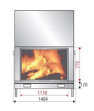 фото Каминная топка Axis F1400