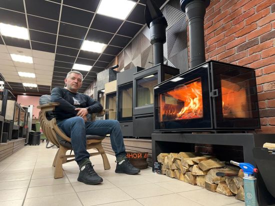 фото Печь-камин Астов Куб 3С 800