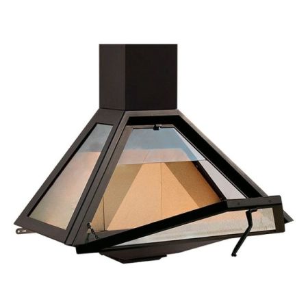 фото Стальной подвесной камин Rocal D-10 Graffiti