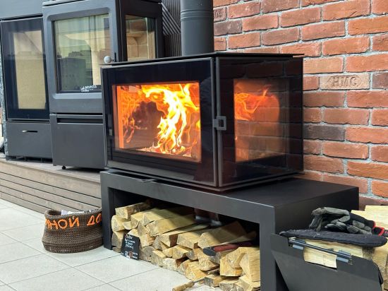 фото Печь-камин Астов Куб 3С 800