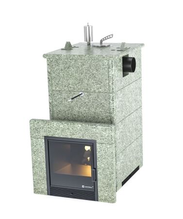 фото Печь для бани Easysteam Анапа в полноценном кожухе с боковым подключением с закрытым верхом