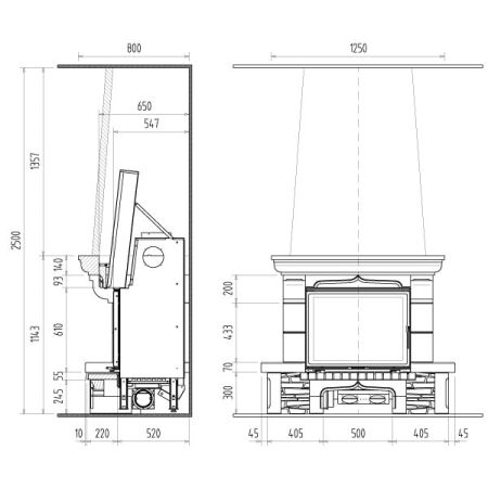 фото Каминная облицовка Supra Fleurac 2 Dore