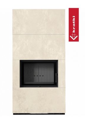  фото Каминокомплект Kratki PRO FLOKI прямое стекло