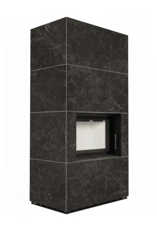 фото Каминокомплект Kratki PRO FLOKI прямое стекло