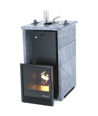  фото Печь для бани Easysteam Сочи в трехстороннем кожухе