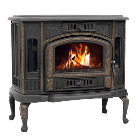 фото Чугунная печь-камин Сибирь 10 НМК