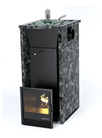 фото Печь для бани Easysteam Геленджик в трехстороннем кожухе