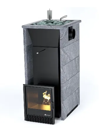 фото Печь для бани Easysteam Геленджик в трехстороннем кожухе