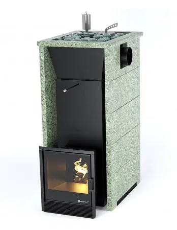 фото Печь для бани Easysteam Геленджик в трехстороннем кожухе