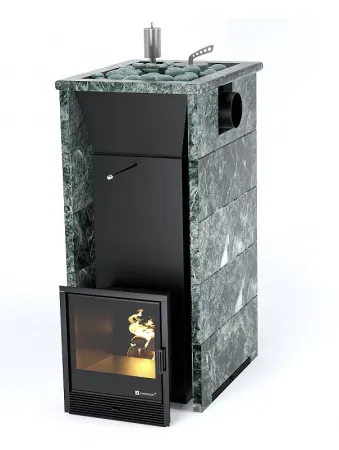 фото Печь для бани Easysteam Геленджик в трехстороннем кожухе