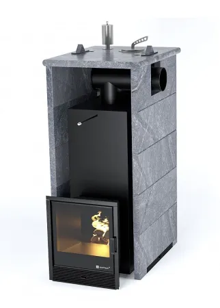 фото Печь для бани Easysteam Геленджик в трехстороннем кожухе