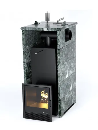 фото Печь для бани Easysteam Геленджик в трехстороннем кожухе