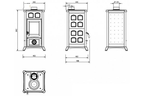 фото Чугунная печь-камин Gemma La Nordica