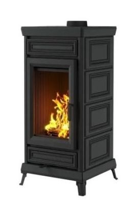  фото Печь-камин Астов Майолика чугун