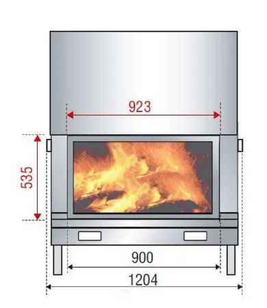 фото Каминная топка Axis H1200