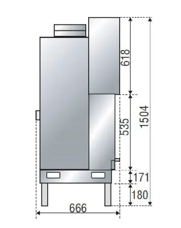 фото Каминная топка Axis H1200