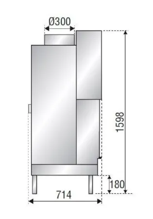 фото Каминная топка Axis H1400