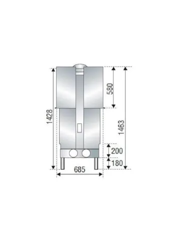 фото Длинная каминная топка Axis H1600 XXL DF
