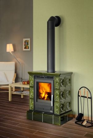 фото Печь-камин Helvetia KPI керамический цоколь