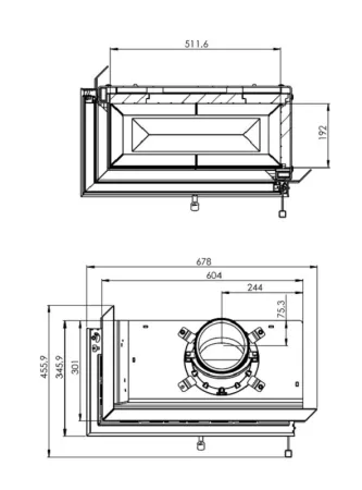 фото Каминная топка Hitze HST 59x43 L/R