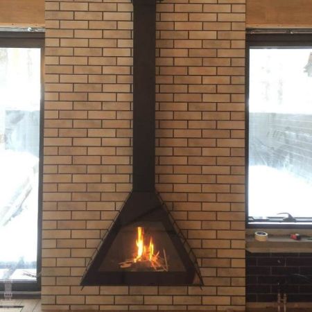 фото Стальной подвесной камин Rocal D-10 Graffiti