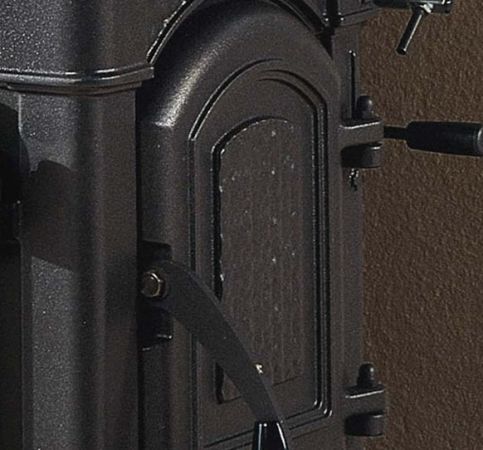 фото Печь-камин с плитой Isetta con cerchi La Nordica