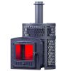 Печь для бани Искандер ЗК 25 (П2) Ураган с панорамной дверкой