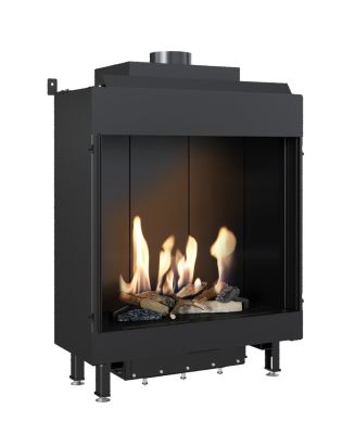  фото Газовая каминная топка Kratki PRO LEO/76/62