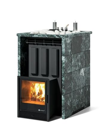 фото Печь для бани Easysteam Домна 45 К в трехстороннем кожухе