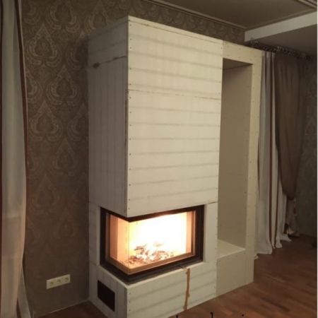 фото Угловая каминная топка Астов П2С 700 L/R