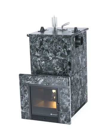 фото Печь для бани Easysteam Анапа в полноценном кожухе с боковым подключением с закрытым верхом