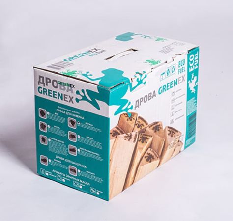 фото Дрова березовые 20л в коробке