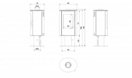 фото Печь Kratki Koza/AB/S/N/DR