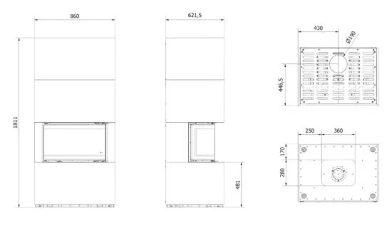 фото Каминокомплект Kratki Home Easy Box