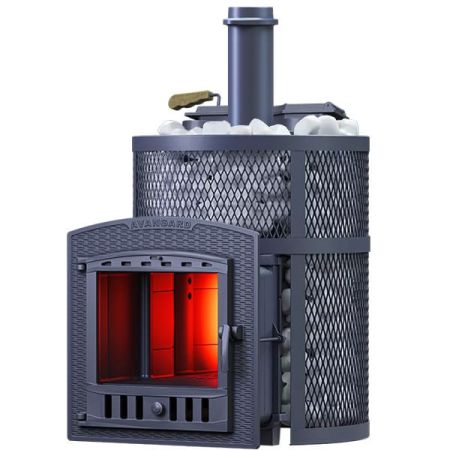 фото Печь для бани Авангард ЗКН 25 (П2) Ураган в круглой сетке