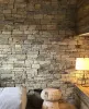 3Д панели из натурального камня кварцит серо-коричневый (Грубый камень)