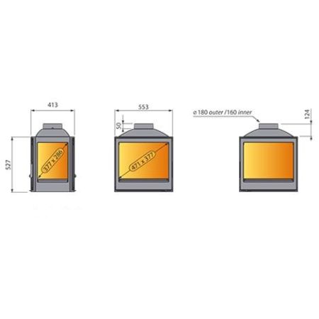 фото Каминная топка Liseo LCI 5 GDFs