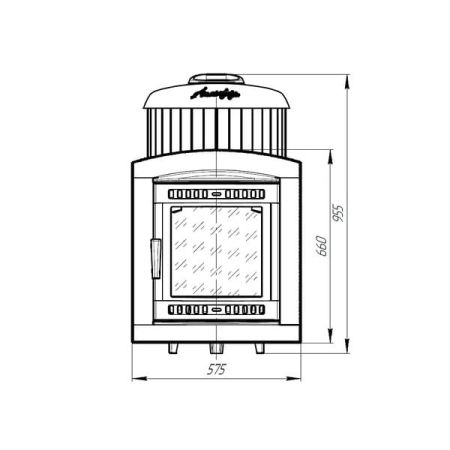 фото Банная печь Атмосфера L ламели Россо Леванто