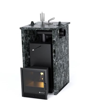 фото Печь для бани Easysteam Анапа в трехстороннем кожухе с закрытым верхом с боковым подключением