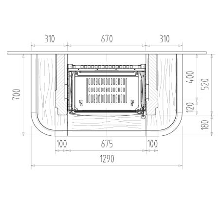 фото Каминная облицовка Supra Lugano