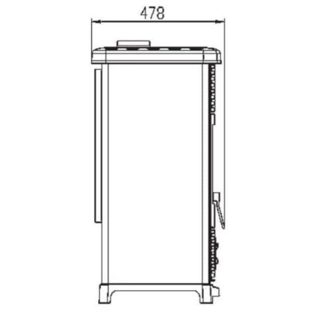 фото Эмалированная печь-камин Plamen Maestral N