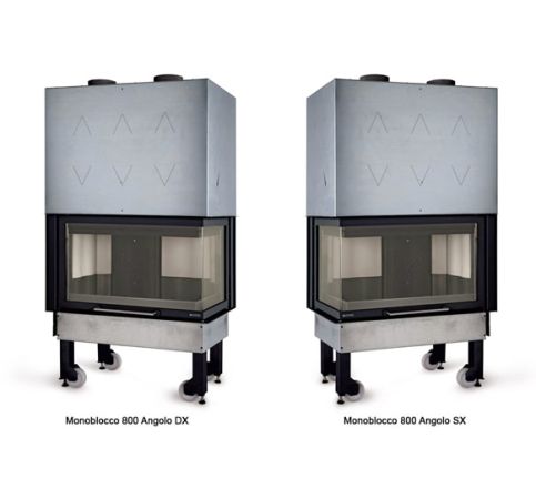 фото Каминная топка Monoblocco 800 Angolo DX/SX