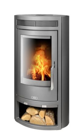 фото Печь-камин ABX Arktis 4 серая сталь