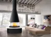 Островной камин Piazzetta M 360 T с механическим опусканием стекла