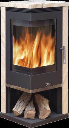 фото ABX Admiral угловая печь-камин облицованная натуральным камнем