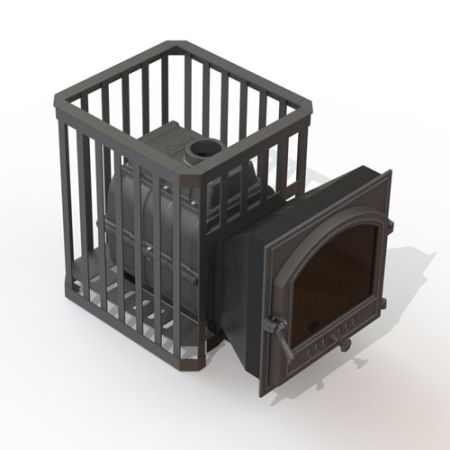 фото Чугунная печь для бани Fireway Паровар 18 ковка (505)