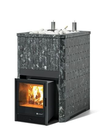 фото Печь для бани Easysteam Домна 45 К в полноценном наборном кожухе