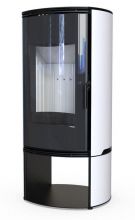  фото Печь-камин Defro Home Orbis Log  Black & White